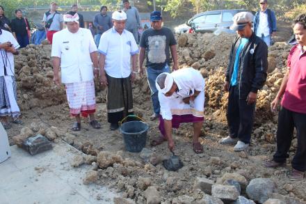 Peletakan Batu Pertama Pembangunan Sarana dan Prasarana Destinasi Wisata Desa Pancasari